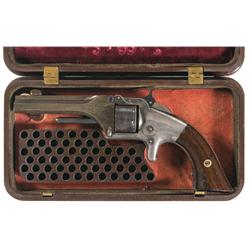 Rare and Exceptional Smith & Wesson Number One, First Issue, Sixth Type Revolver with Extremely Scar