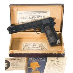 Desirable Colt Model 1902 Military Semi Automatic Pistol with Rare Factory Box and Papers
