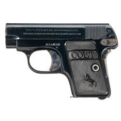 Excellent Colt Model 1908 .25 Vest Pocket Hammerless Pistol