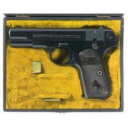 Excellent Colt Model 1908 Hammerless Pocket Pistol with Case