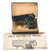 Image 1 : Excellent Colt Model 1908 Hammerless Pocket Pistol with Factory Box