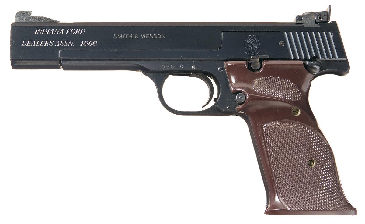 Model 46 Smith & Wesson Model 46 Target Pistol, Documented Indiana State Police ...