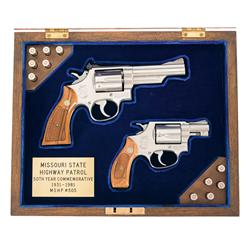 Cased Missouri State Highway Patrol Cased Set -A) Cased Missouri State Highway Patrol 50th Year Comm