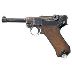 WWII Mauser "42" Code 1939 Dated Luger Pistol