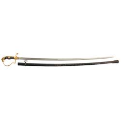 Rare Knight's Cross Winner's Wermacht Lion Head Officer's Sword with Double-Etched Presentation Blad