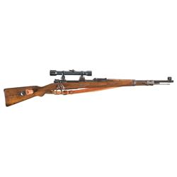 WWII Portuguese Contract 98K Rifle with Low Turret Sniper Scope