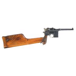 Mauser Wartime Commercial Broomhandle with Matching Wooden Shoulder Stock/Holster
