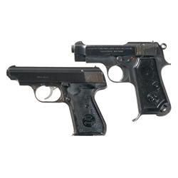 Two European Semi-Automatic Pistols -A) Beretta Model 1935 Semi-Automatic Pistol  B) Late Production