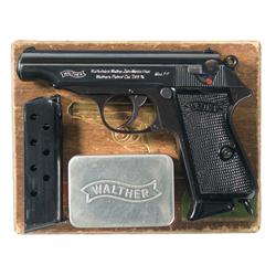 Commercial Production Walther Model PP Semi-Automatic Pistol with Box and Accessories