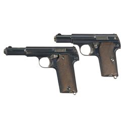 Two Excellent Nazi Proofed Astra Semi-Automatic Pistols -A) Astra Model 300 Pistol  B) Astra Model 6