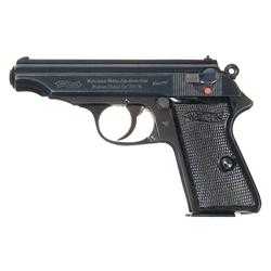 Walther Model PP Semi-Automatic Pistol with Nazi Police Markings