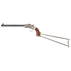 Excellent Stevens New Model Pocket Rifle No. 40 Single Shot Rifle with Matching Stock