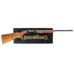 Engraved Gold Inlaid Browning High Grade .22 Caliber Semi Automatic Rifle with Box