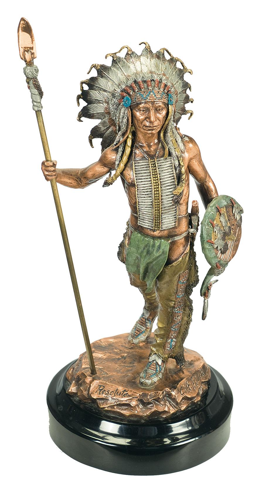 Native American Sculpture by Christopher Pardell