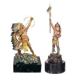 Two Native American Sculptures