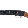 Image 2 : Engraved Gold Inlaid Browning Model 42 High Grade Slide Action Shotgun with Box