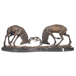 Fighting Stag Bronze
