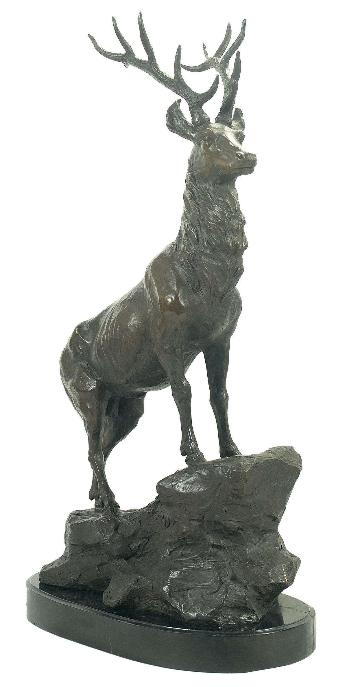 Large Bronze Elk Sculpture