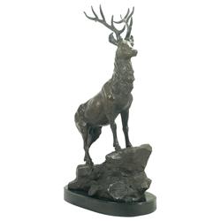 Large Bronze Elk Sculpture