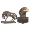 Image 1 : Two Animal Themed Bronze Statues