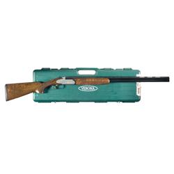 Cased Engraved Verona LX692G Two Barrel Over/Under Shotgun Set