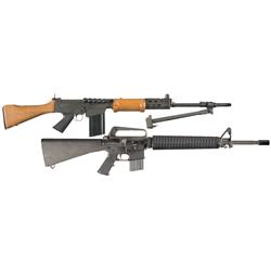 Two Semi-Automatic Rifles -A) Springfield Armory SAR-48 Heavy Barrel Rifle with Bipod and Box  B) Pr