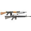 Image 1 : Two Semi-Automatic Rifles -A) Springfield Armory SAR-48 Heavy Barrel Rifle with Bipod and Box  B) Pr