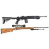 Image 1 : Two Ruger Long Guns -A) Ruger Mini-14 Ranch Semi-Automatic Rifle  B) Ruger M77 MKII Bolt Action Rifl