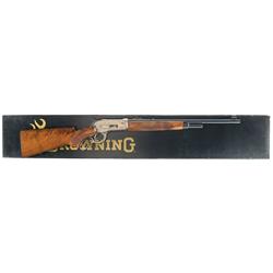 Signed Engraved Gold Browning Model 71 High Grade Lever Action Carbine with Box