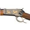 Image 5 : Three Browning Rifles -A) Signed Engraved Gold Inlaid Browning Model 71 High Grade Lever Action Rifl