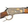 Image 6 : Three Browning Rifles -A) Signed Engraved Gold Inlaid Browning Model 71 High Grade Lever Action Rifl