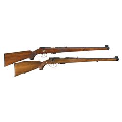 Two Anschutz Bolt Action Rifles -A) Anschutz Junior Varminter Bolt Action Rifle  B) Anschutz Model 1
