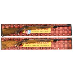 Two Boxed Winchester Model 70 Bolt Action Rifles -A) Winchester Model 70 Bolt Action Rifle with Box 