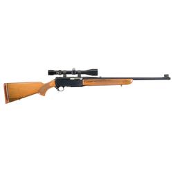 Belgian Browning BAR Semi-Automatic Rifle with Scope.
