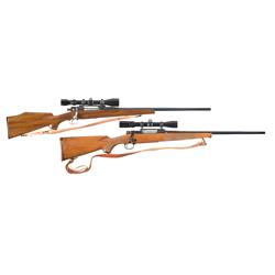 Two Bolt Action Rifles -A) Sporterized Smith & Corona Model 03-A3 Bolt Action Rifle with Scope  B) W