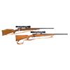 Image 1 : Two Bolt Action Rifles -A) Sporterized Smith & Corona Model 03-A3 Bolt Action Rifle with Scope  B) W