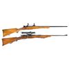 Image 1 : Two Bolt Action Rifles -A) Mauser Model 98 Bolt Action Rifle  B) Rare Mannlicher-Schoenauer Model 19
