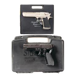 Two Semi-Automatic Pistols -A) Israel Weapon Industries Desert Eagle .44 magnum Semi-Automatic Pisto