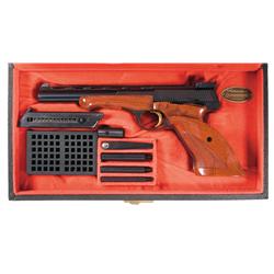 Belgian Browning Arms Medalist Target Pistol in Case with Accessories