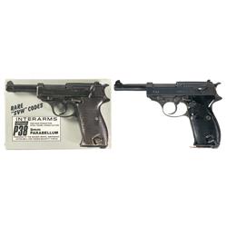 Two Walther P-38 Pistols -A) Walther "AC/44" Code Pistol in Box  B) Walther "AC" Code "45" Date P-38