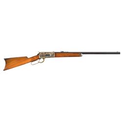 Exceptional Winchester Model 1886 Lever Action Rifle with Casehardened Receiver and Factory Letter