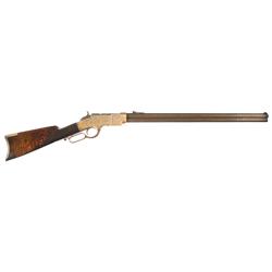 Engraved New Haven Arms Henry Lever Action Rifle