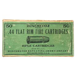 Scarce Box of Winchester .44 Flat Rimfire Cartridges