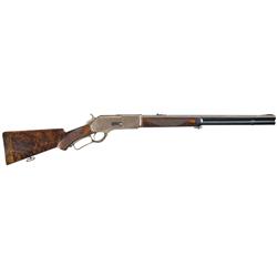 Rare Winchester Deluxe Model 1876 50-95 Express Lever Action Rifle with Casehardened Receiver and Fa