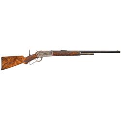 Winchester Model 1886 Deluxe Lever Action Rifle with Factory Letter