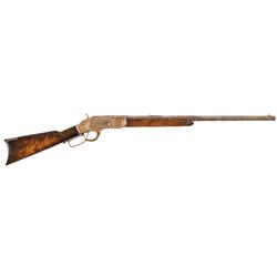 Antique Special Order Semi-Deluxe Winchester Model 1873 Lever Action Rifle