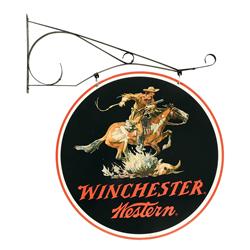 Large Round Hanging Winchester-Western Sign