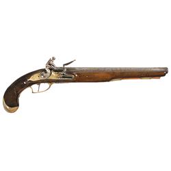Belgian "Ponsin" Marked Flintlock Pistol