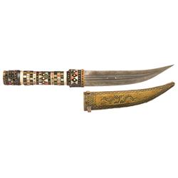 Ornately Decorated Jambaya Dagger with Sheath