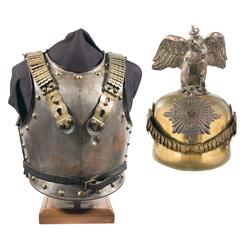 European Cuirass and a Prussian Style Decorative Parade Helmet